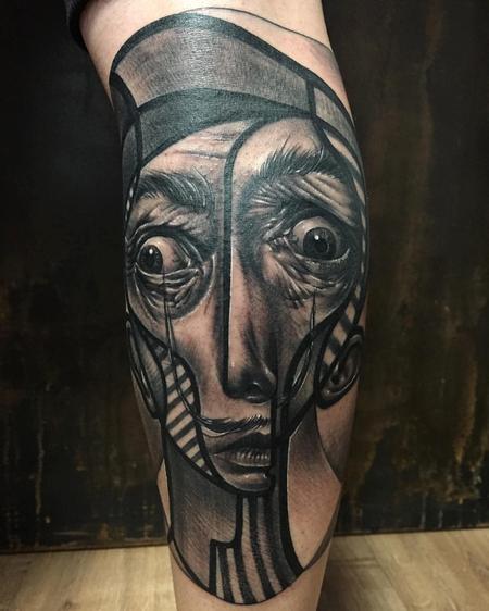 Tattoos - Neo-Cubist Portrait of Dalí - 125567