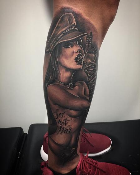 Tattoos - Sexy woman black and grey - 132870