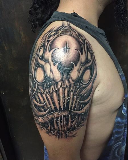 Tattoos - Monster Black and grey - 133135