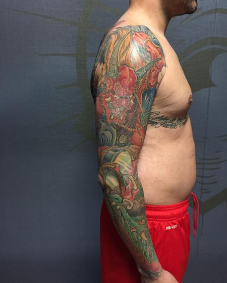 Tattoos - Japanese sleeve new school - 133218