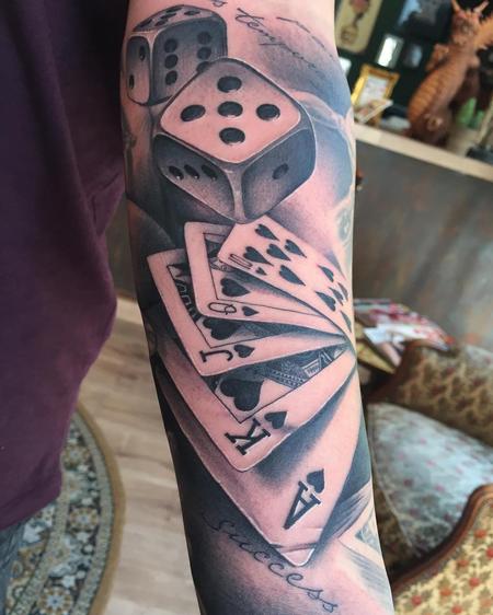Tattoos - Poker cards and dice - 133309