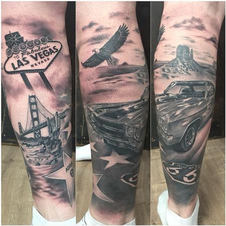 Tattoos - Route 66 tribute - 133454