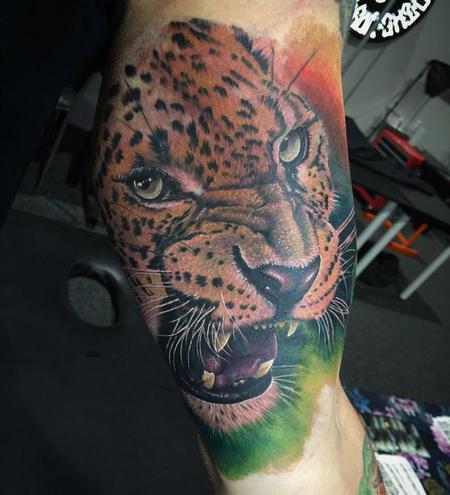 Tattoos - Leopard in color - 133759