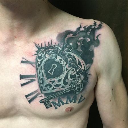 Tattoos - Sacred heart cover up - 133776