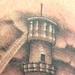Tattoos - Black and Gray Lighthouse Tattoo - 62710