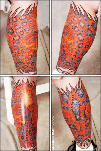 Looking for unique Tattoos Alex Grey LegSleeve click to view large image