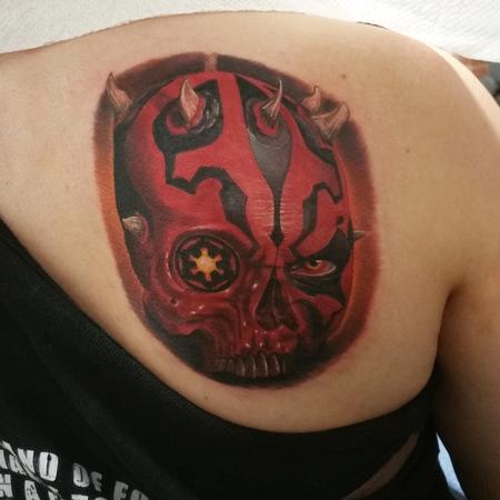 Nate Beavers - Darth maul skull tattoo