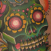 Tattoos - Green Sugar Skull - 22347