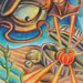 vampire koi fish colored pencil Original Art Design Thumbnail