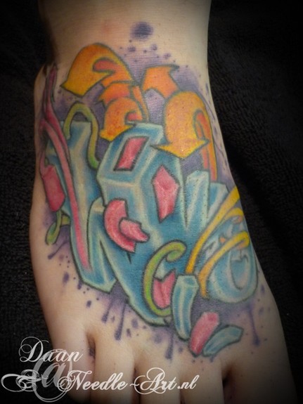 Tattoos - Daan van den Dobbelsteen - Graffity lettering