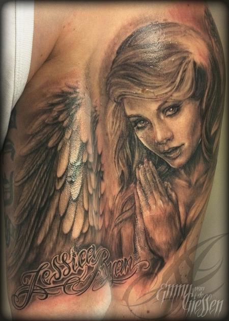 Tattoos HalfSleeve Praying Angel Now viewing image 13 of 570 previous