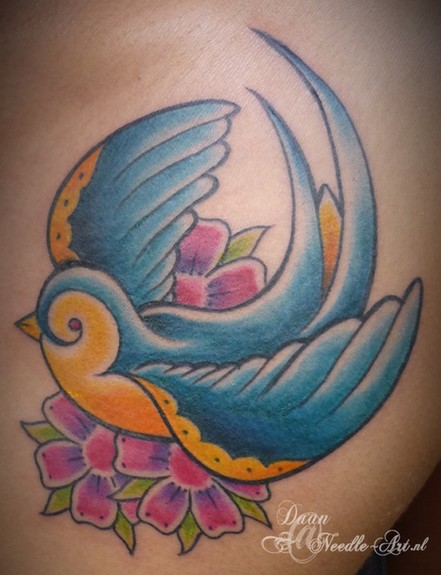 Tattoos Daan van den Dobbelsteen Sparrow tattoo