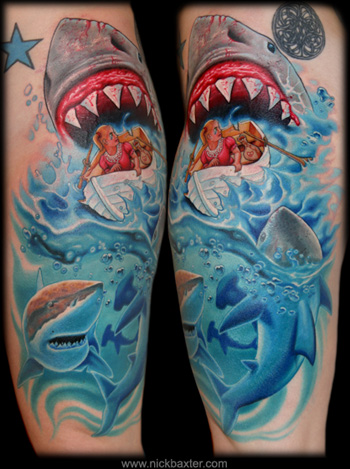 Tattoos - Angela Loves Sharks - 10577