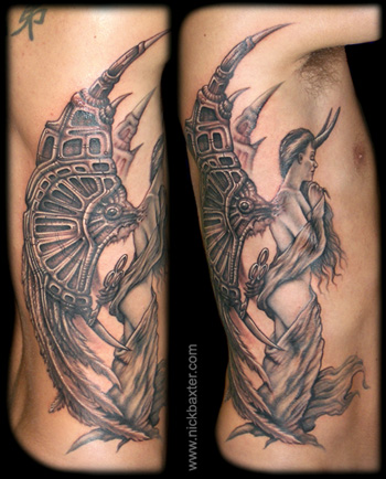 Tattoos ? Nick Baxter. Angel