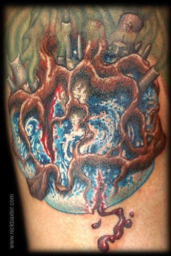 earth tattoos. Tattoos Earth Tree (Detail 2)