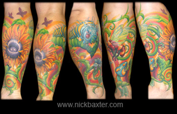 Original Peace Tattoos on Nick Baxter   Custom Tattoo Galleries   Original Artwork