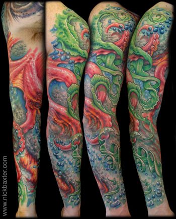 Looking for unique Nick Baxter Tattoos Ocean Chaos