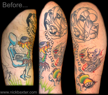 Tattoos - Surrealist Tree Rework Sleeve (Before) - 10396