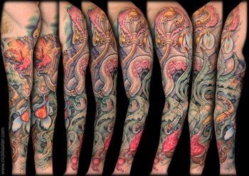 Tattoos - Steampunk Octopus - 43128