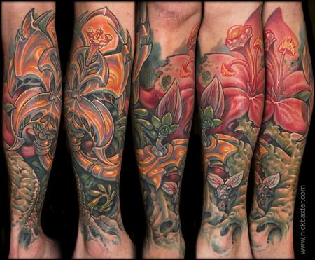 Tattoos - Mechanical Flower - 101778