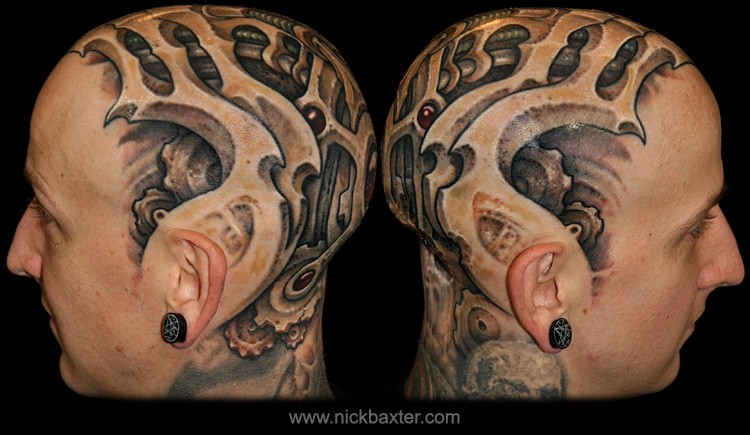 Tattoos - Mech Head - 49457
