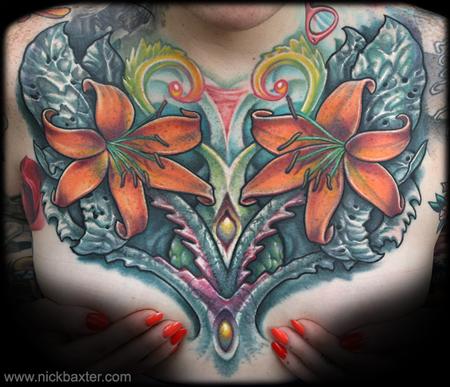 Tattoos - Orange Lillies - 66275