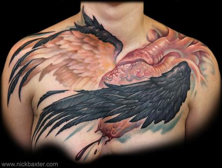 Winged Heart Tattoo Design Thumbnail