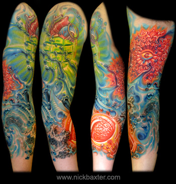 Tattoos - Glowing Inspiration Sleeve - 28632