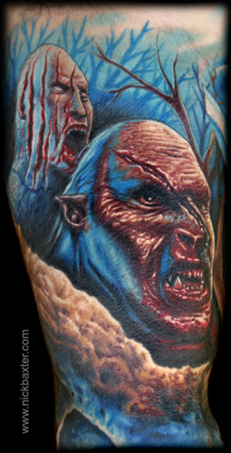 Tattoos - Orc Battle Sleeve (Detail 1) - 10403