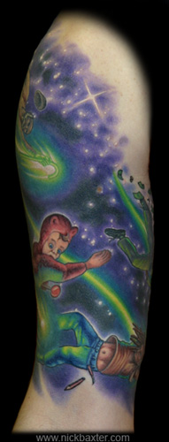 Nick Baxter - Shooting Stars Half sleeve (Front)