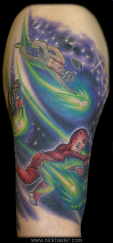 Nick Baxter - Shooting Stars Half sleeve (Outside)