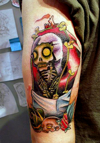 casket skull by nick filth tattoonow casket skull by nick filth tattoonow