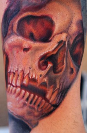 Tattoos Nikko Skull collab click to view large image
