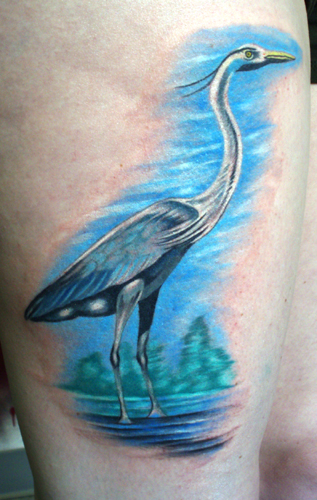 Tattoos - Nature Animal Wildlife tattoos - Great Blue Heron
