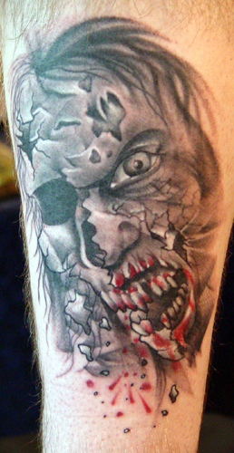 Tattoos - Movie Horror tattoos - my face hurts