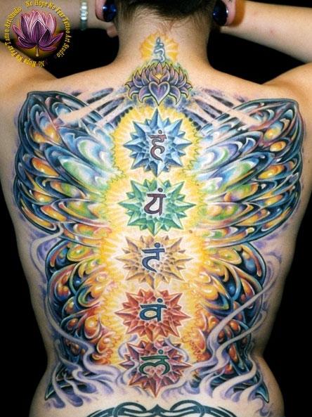 Tattoos - Color backpiece - 67940