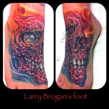 James Kern - Larry Brogan Foot Coverup Tattoo