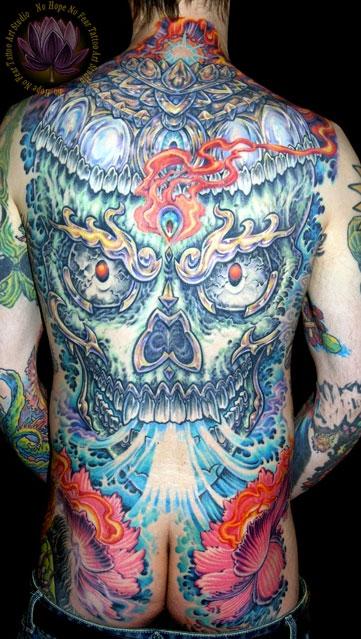 James Kern - Skull Backpiece