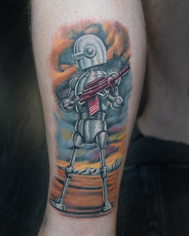 vintage robot by ricky indiana tattoonow vintage robot by ricky indiana tattoonow