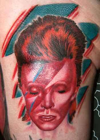Tattoos - Matt Stines - Bowie. Stardust style