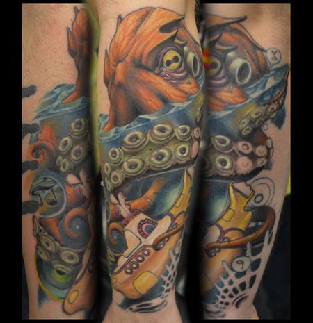 Tattoos - Beatles themed halfsleeve wip - 100168