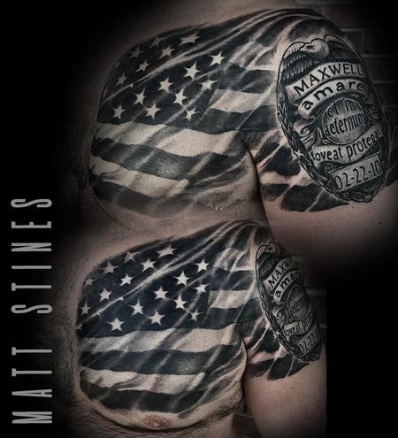 Tattoos - American flag - 132822