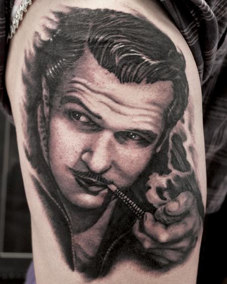 Tattoos - vincent price portrait - 100304