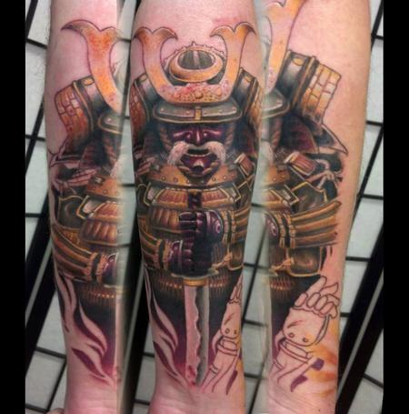 Tattoos - samurai warrior wip - 100210
