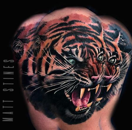 Tattoos - Tiger color realism - 132826