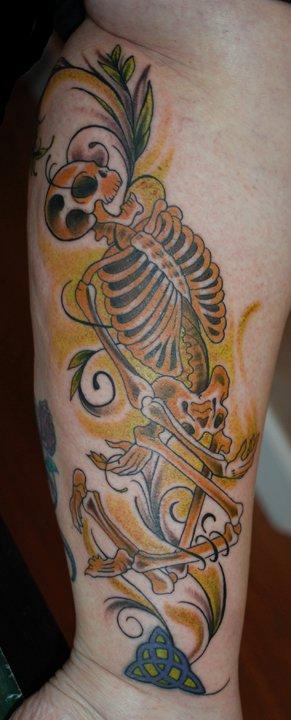 Nicole Joy Miller - Skeleton Tattoo