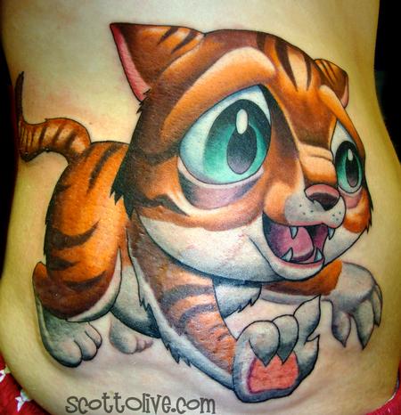 Tatto Artist on Chester The Cat   Tattoos