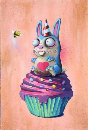 Scott Olive - bunny cupcake