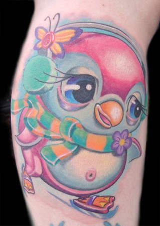 Scott Olive - Ice Skating Penguin