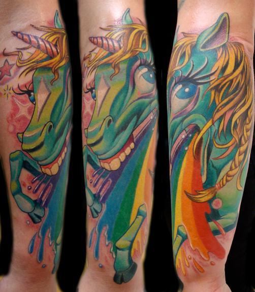 Scott Olive - Unicorn puking rainbow